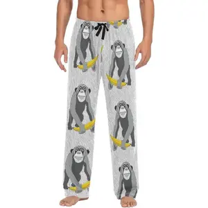 Men’s Funny Pajama Pants — Super Soft Lounge Pants with Drawstring and Pockets, Gorilla