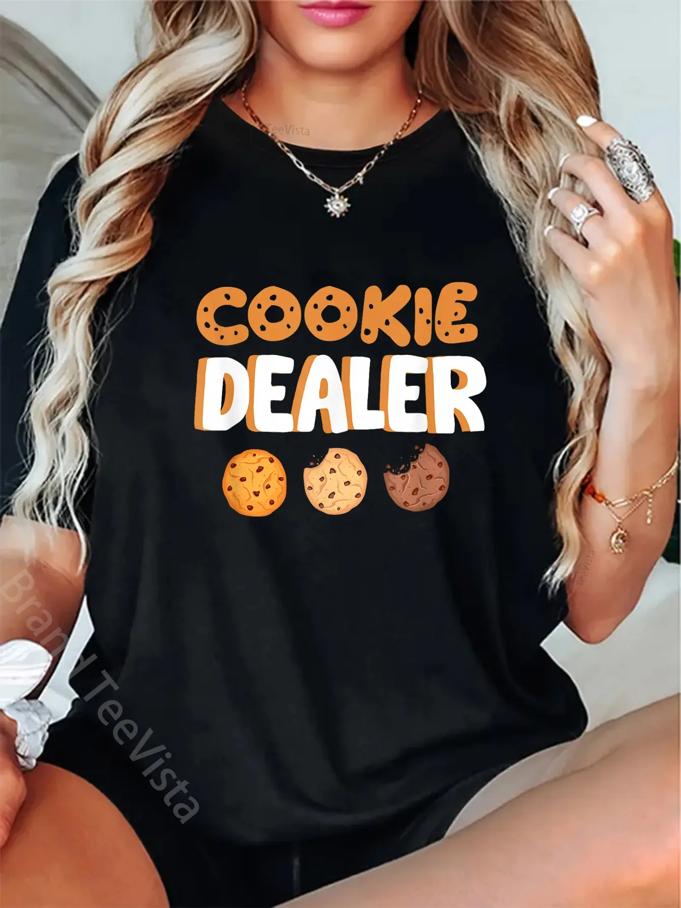 100% Cotton Cookie Dealer Shirt Funny Bakery Shirts Pastry Chef Baker T-Shirt