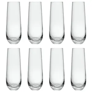 Set of 4/8 Stemless Champagne Flutes, Cocktail Glasses, 8oz/240ML Prosecco, Mimosa Glasses, Drinkware, Stemless Wine Glass, Great for Weddings and Parties