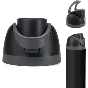 Replacement Lid for Owala Freesip, Compatible with Owala 16 oz, 24 oz, 32 oz, 40 oz Cups, One-Button Leak-Proof Water Bottle Top Lid, BPA-Free Lid Replacement Accessories Drinkware Stylish Ash Sturdy