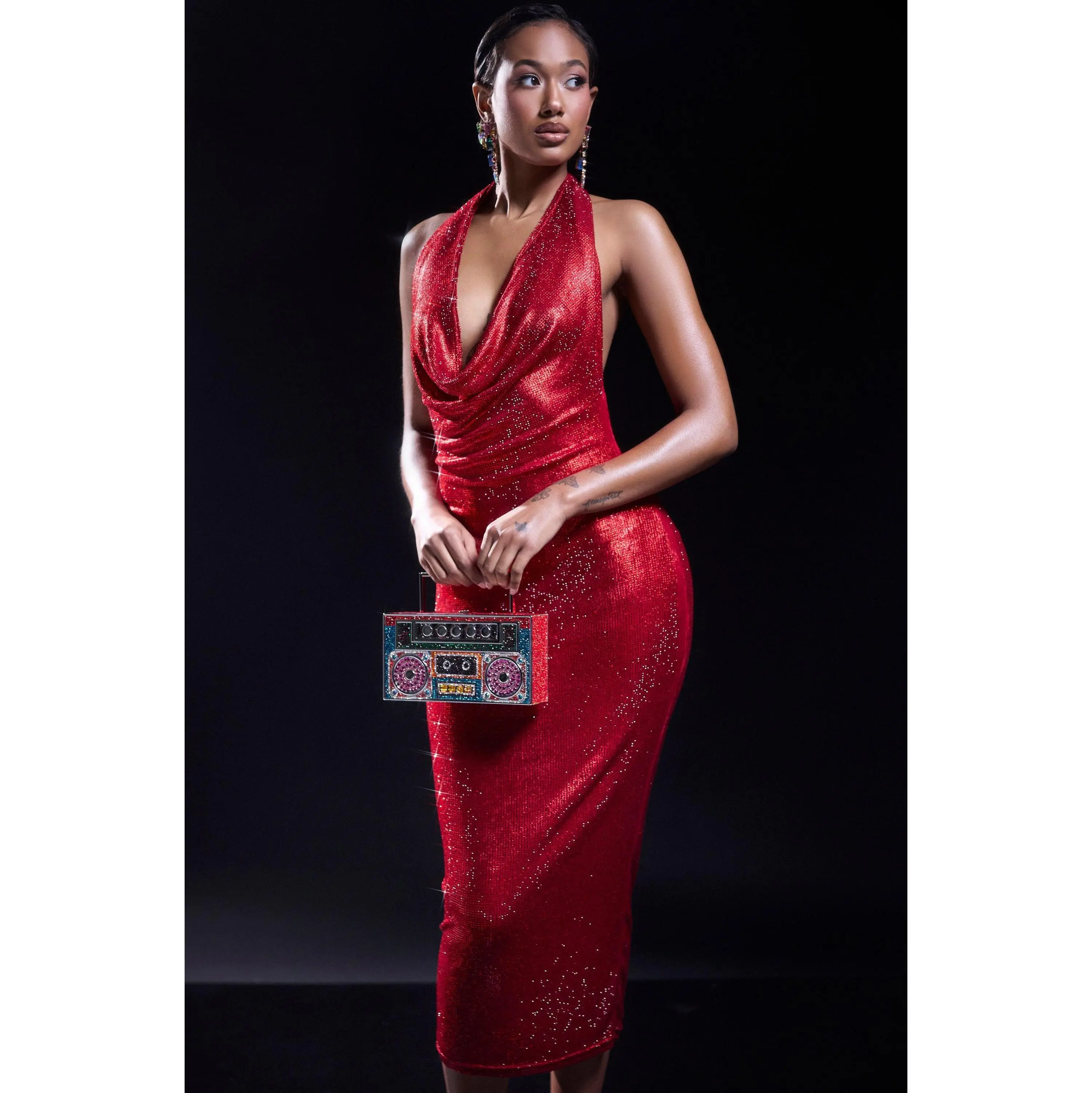 POPPIN' BOTTLES RHINESTONE MAXI DRESS IN RED - TikTok Shop POPPIN' BOTTLES RHINESTONE MAXI DRESS IN RED - TikTok Shop