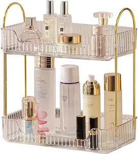Bathroom Counter Organizer Countertop Storage, Cosmetics Skincare Shelf Organizer, Makeup Organizer Perfume for Dresser Vanity Tray, Spice Rack Organizer for Kitchen