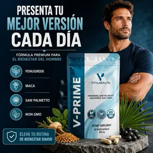 V-Prime Men’s Wellness Formula with Fenugreek, Maca & Saw Palmetto | 60 Veggie Capsules
