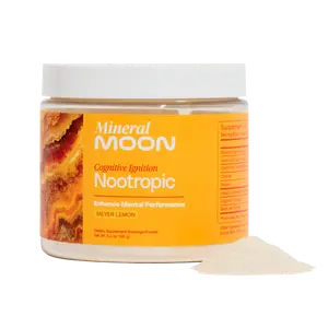 Mineral Moon Nootropic - Meyer Lemon Drink Mix For Focus Clarity And Concentration Cognitive Ignition Healthcare Natural Vitamin Dietary Supplement Fitness Bathroom