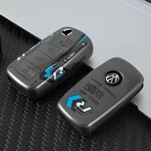 Car Tpu Key Cover Fob Case, For Volkswagen VW Polo Tiguan Golf Jetta Beetle Eos Scirocco Up Transporter Sharan Accessories