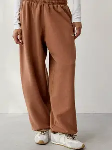 Harri Wide Leg Jogger Pant – 100% Cotton Oversized Baggy Joggers with Elastic Waistband & Side-Stripe Piping for Casual Wear