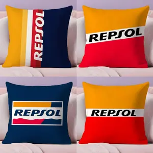 Fashion R-RepsolS Cushion Cover Soft Short Plush Fabric Double-Sided Print Organic Breathable Sofa Pillow Case, Home Machine Washable in Perfect for Home Decor Warm Winter Home Child Gift