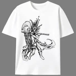 Hand Drawn Norse Valkyrie Shirt, Unisex Mythology Warrior Graphic Tee, Empowering Valkyrie Apparel