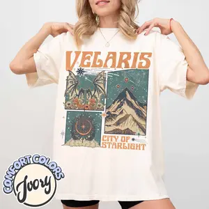 Velaris City of Starlight Acotar Comfort Colors Shirt, the Night Court Shirt, Bookworm Tee, Court of Thorns and Roses, Acotar Shirt 3HVF2