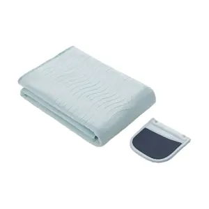 JUST CHILL Cooling Bed Sheet Cover - Breathable, Skin-Friendly, Non-Slip Fitted Sheet for Hot Sleepers - "Hot Spring Blue" 175x190+35cm