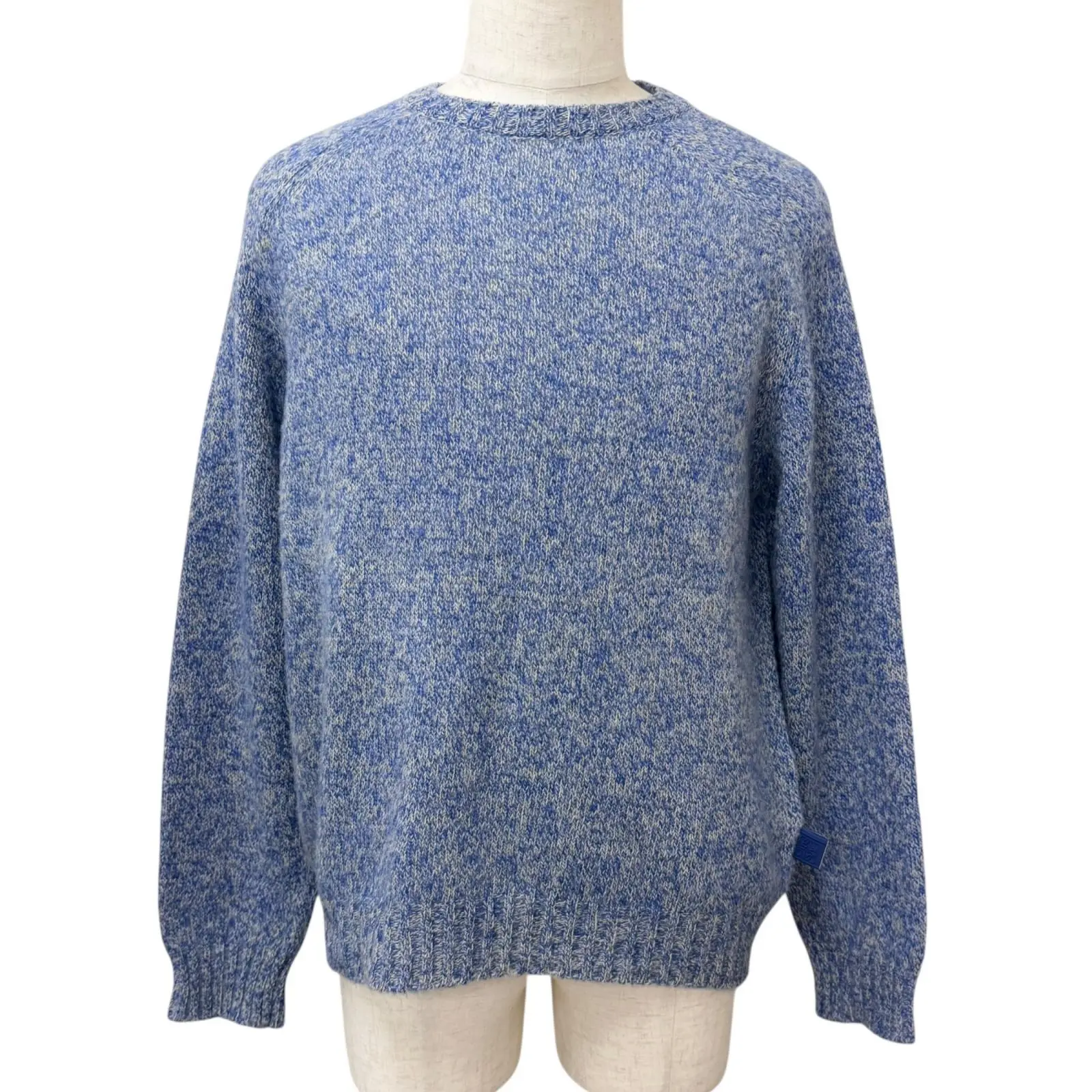 Pre-owned Loewe Wool Small Leather Goods Anagram Sweater