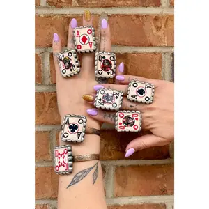 Playing Card Square Ring