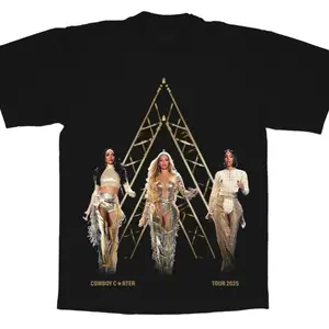 Cowboy Tour 2025 T Shirt,  Destiny s Child Concert Tee, Unisex Heavy Cotton Graphic Shirt for Music Fans
