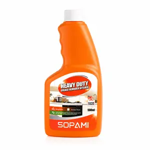 SOPAMI Heavy Duty Kitchen Grease Remover Cleaner | Fast Dissolve Stubborn Oil & Grime for Stove, Range Hood & Cooktop, 500ml