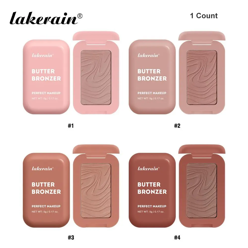 Butter Bronzer & Contour Powder Face Makeup Palette, Long-Lasting Sculpting Contour & Radiant Soft-Focus Bronzer, Soft-Matte Finish for All Skin Tones, Gift for Beauty Lovers