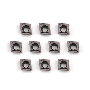 Carbide Turning Inserts CCMT09T304 CCMT32.51 Lathe Turning Tool Holder Indexable Inserts for Steel Metal Machining, 10 count