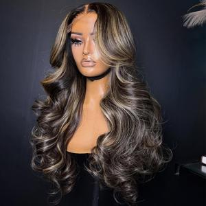 P1B/27 13x6 13x4 Highlight Blonde Body Wave Lace Frontal Wigs Human Hair Honey Blonde Colored 5x5 Lace Closure Glueless Wigs Human Hair Pre Plucked for Women with Baby Hair
