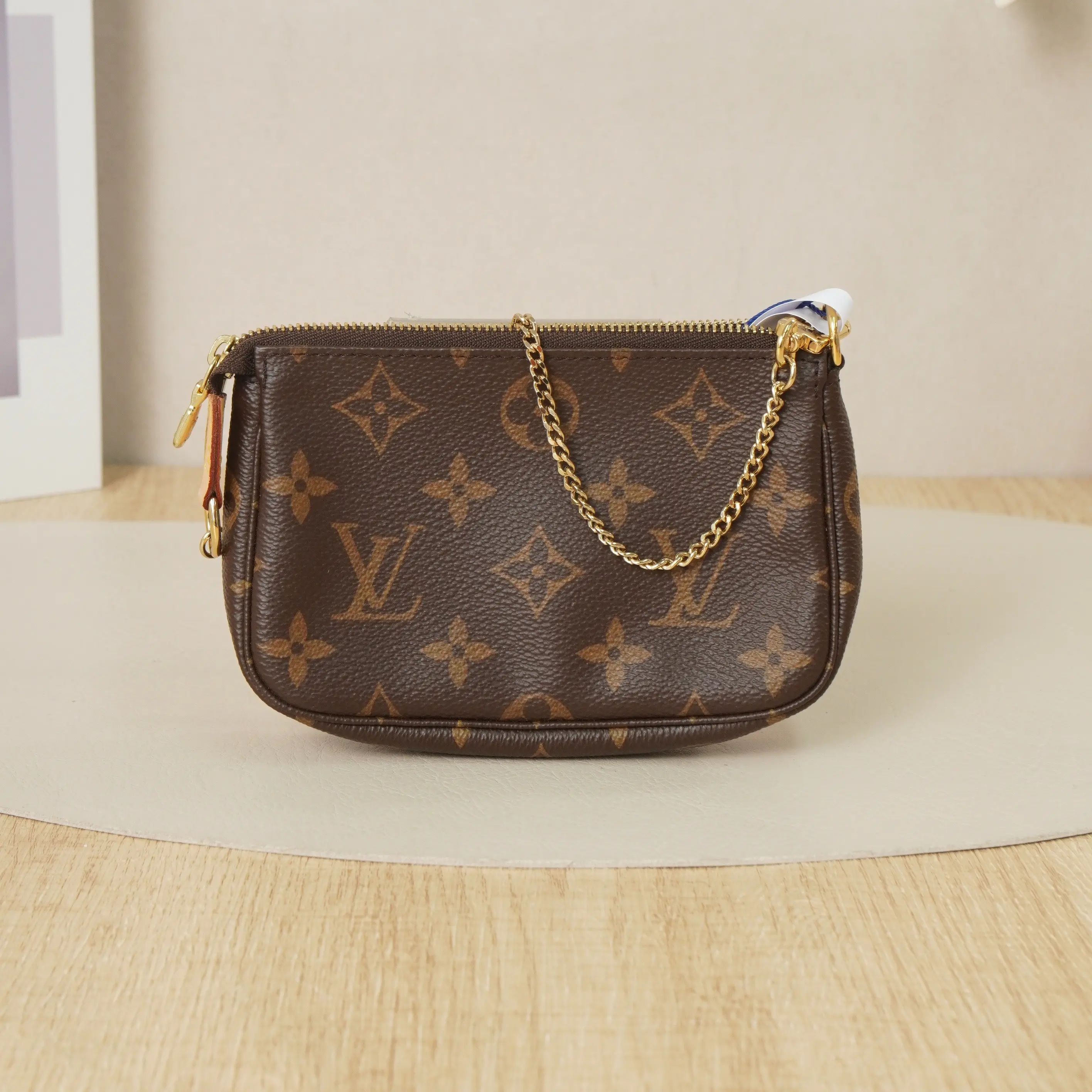 Pre-owned Louis Vuitton Coated Canvas Mini Bags Monogram Mini Pochette Accessoires D8061601