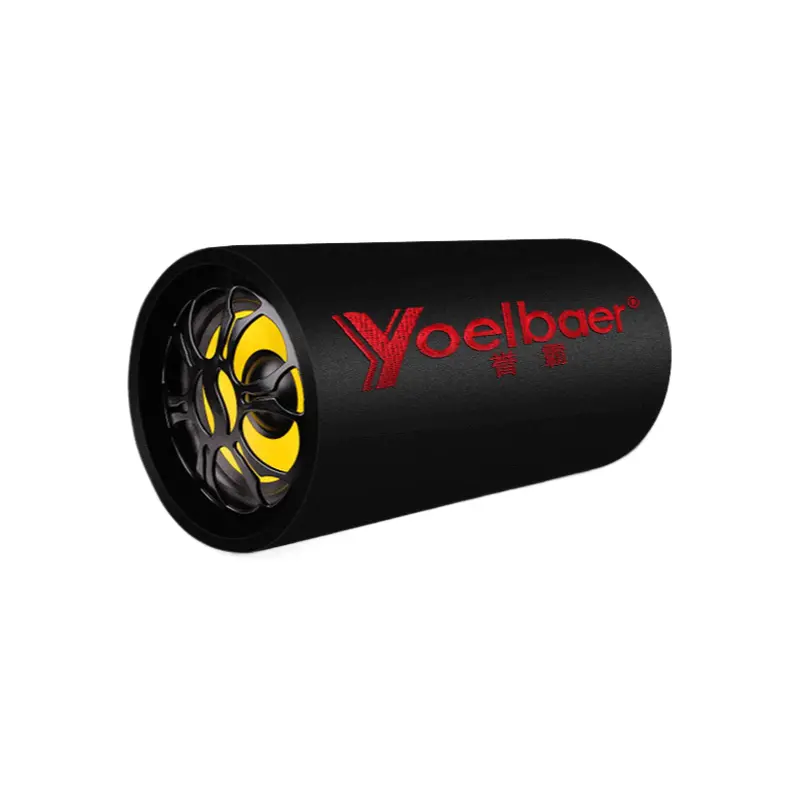 Compact Wireless Car Subwoofer with Subwoofer Equalizers - Heavy Bass, Loud Volume, Bluetooth Voice Announce, Portable Speaker for Cars, Mobile Devices