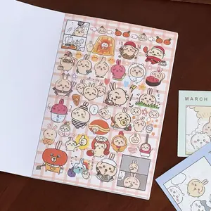 Chiikawa Cute Sticker Book Hachiware Usagi Kawaii Decals Journal Scrapbook DIY Decor Cartoon Anime Stickers for Girls Daily Use