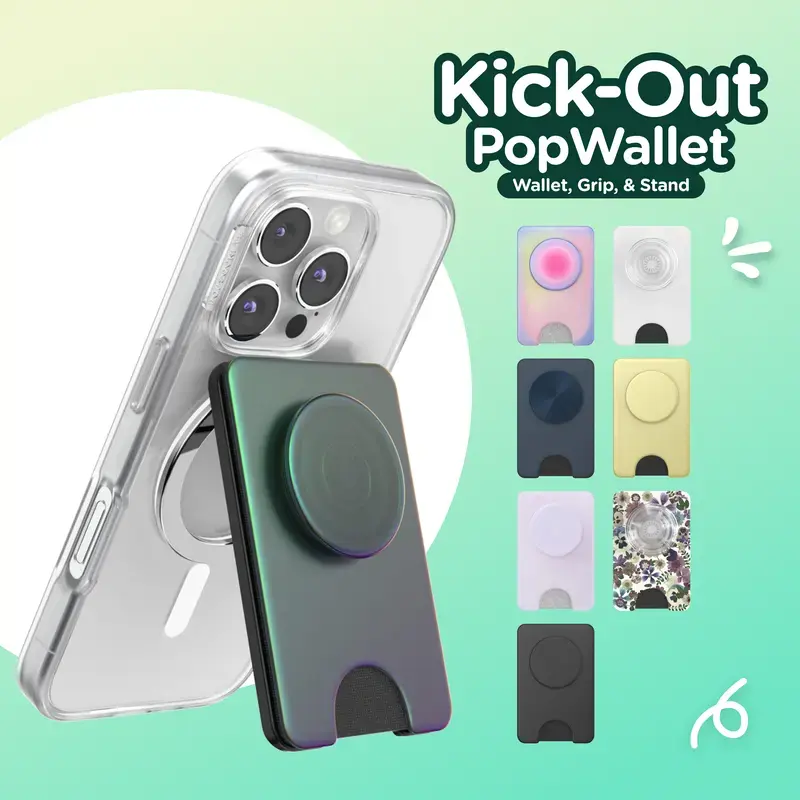 MagSafe Kick-Out Wallet with Stand, Magnetic Accessory for Mobile Phone Cases & Covers