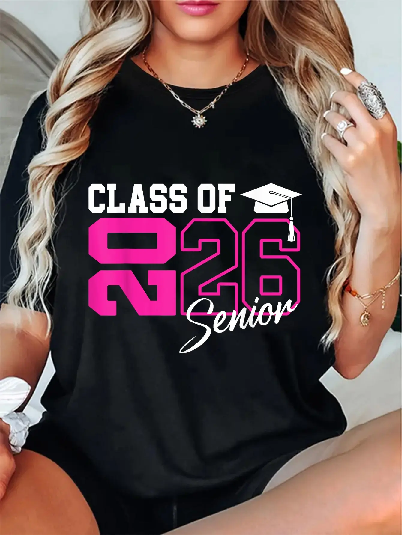 100% Cotton Unisex Senior 2026 Class of 2026 Seniors Graduation 2026 Senior 26 T-Shirt