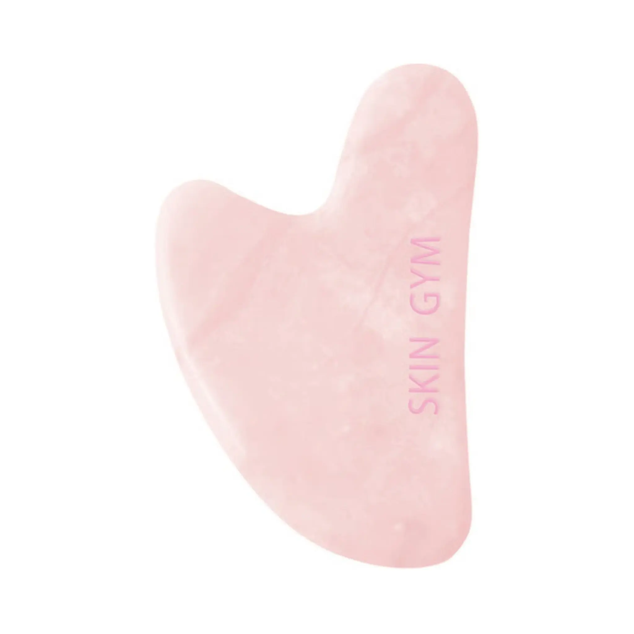 Skin Gym Rose Quartz Crystal Sculpty Heart Gua Sha Tool for Facial Massage - Pink Skin Gym Rose Quartz Crystal Sculpty Heart Gua Sha Tool for Facial Massage - Pink