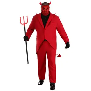 Plus Size Red Suit Devil Costume for Men