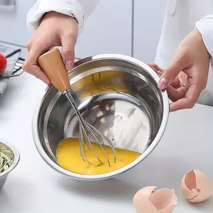 10-Piece Stainless Steel Salad Bowls Set, Thickened Material, Mixing Bowl, Condiment & Washing Basin, Easy Cleaning, Rust Resistant, Kitchen Use