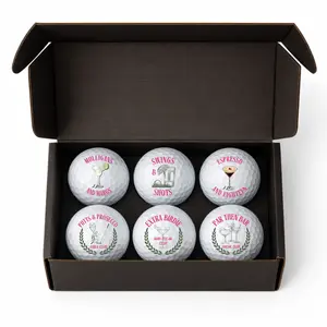Girls Golf Ball Set – 6 Pack | Funny Cocktail Golf Balls for Women | Margaritas, Prosecco, Espresso Martinis | Cute Golf Gifts for Her