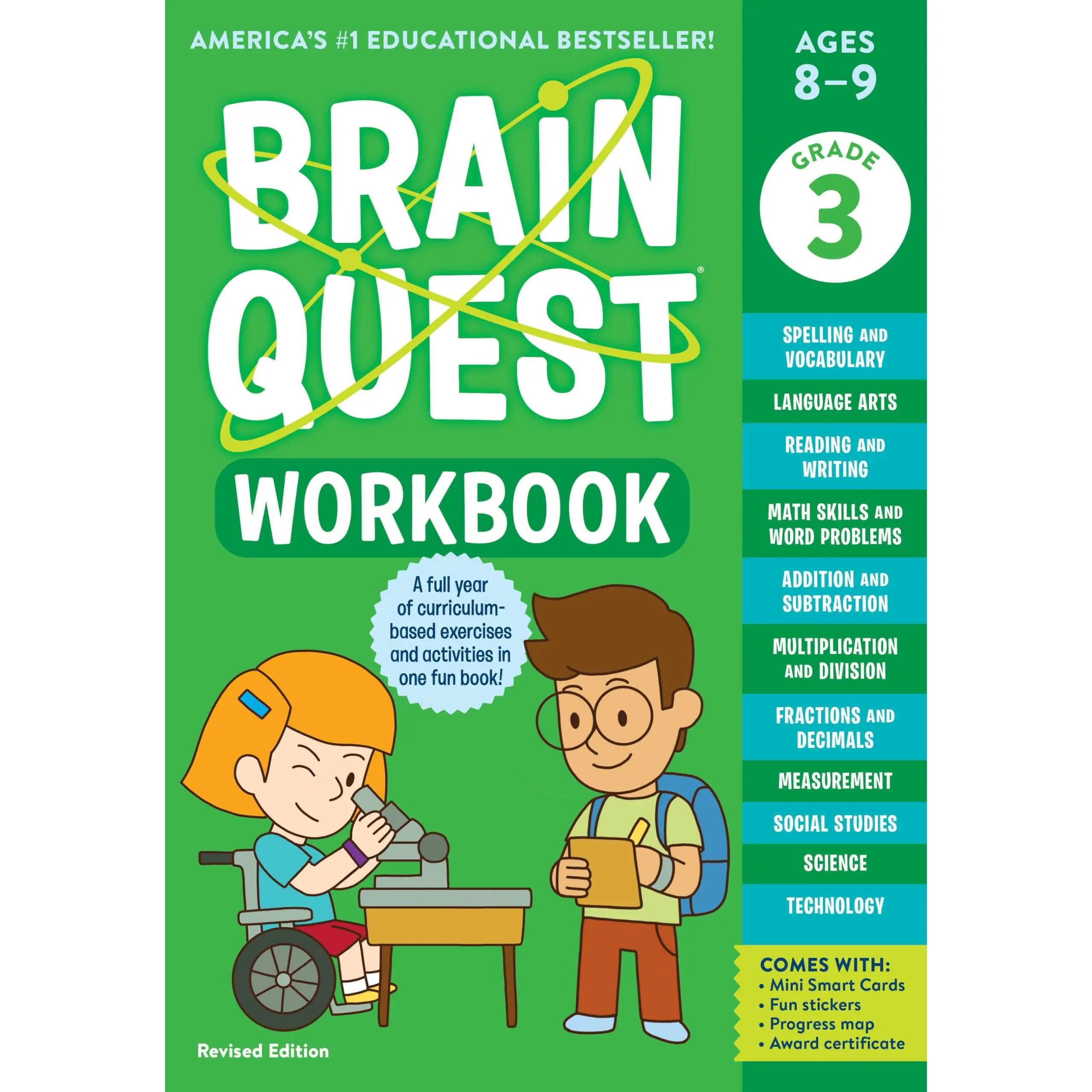 Brain Quest Workbook: 3rd Grade Revised Edition -- Workman Publishing - Paperback