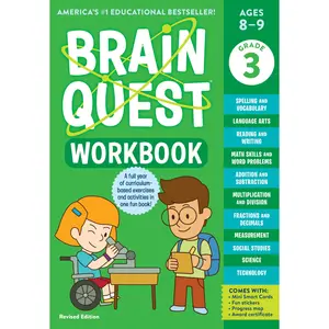 Brain Quest Workbook: 3rd Grade Revised Edition -- Workman Publishing - Paperback