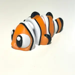 Flexi Clownfish - 3D Printed Articulating Figure