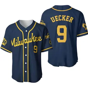 Bob Uecker Baseball Jersey, Vintage Broadcaster Tribute Uniform - Performance Training Baseball Jersey, Unisex Fan Gear
