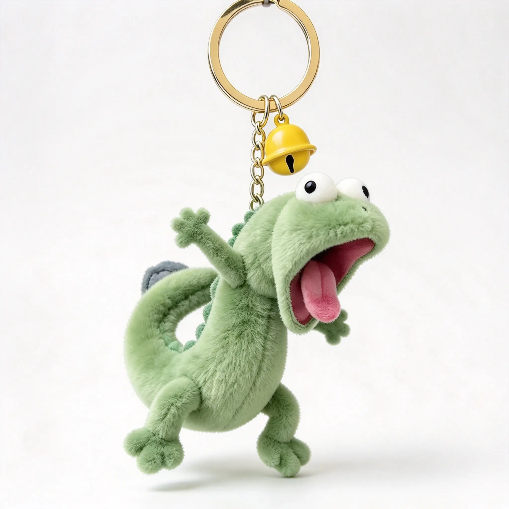 2PCS Cute Open-Mouthed Lizard Keychain Pendants, Funny Expression Bag Charms for Women, Creative Decor for Backpack, Handbag & Car Keys, Nice Gift for Friends