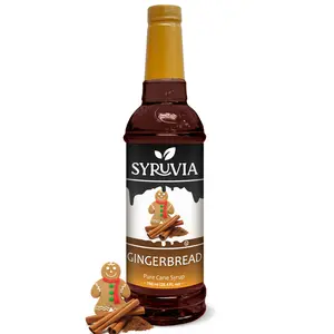 Syruvia Gingerbread Syrup for Coffee 25.4 fl Ounces Gingerbread syrup for Cocktails