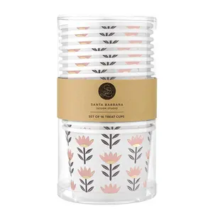 Flowers Paper Ice Cream Cups