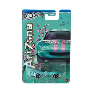 Hot Wheels 1991 Mazda MX-5 Miata Arizona Tea Silver Series 1:64 Diecast Car
