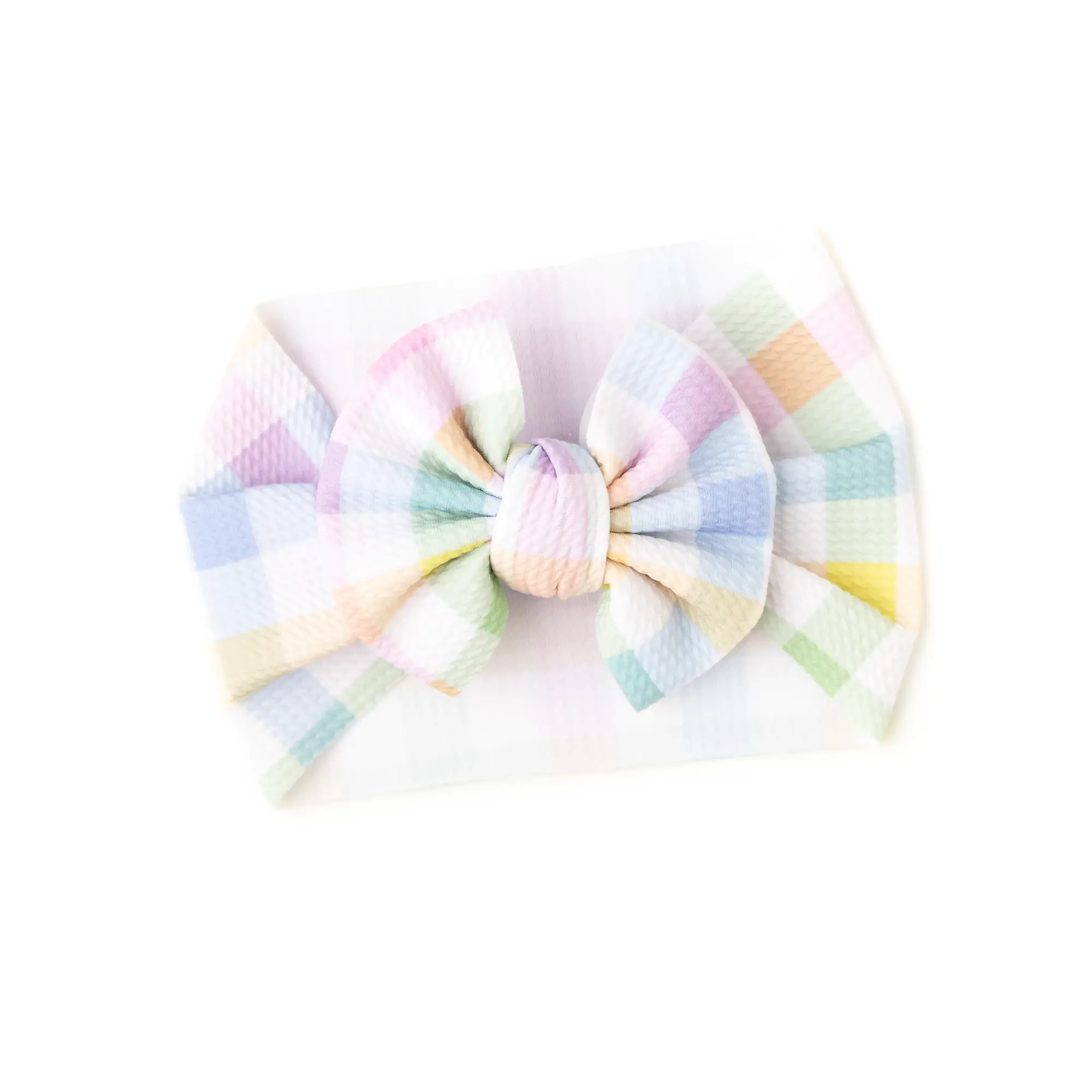 Winnie Pastel Plaid HEADWRAP Easter Hair Accessory Matching Gigi and Max