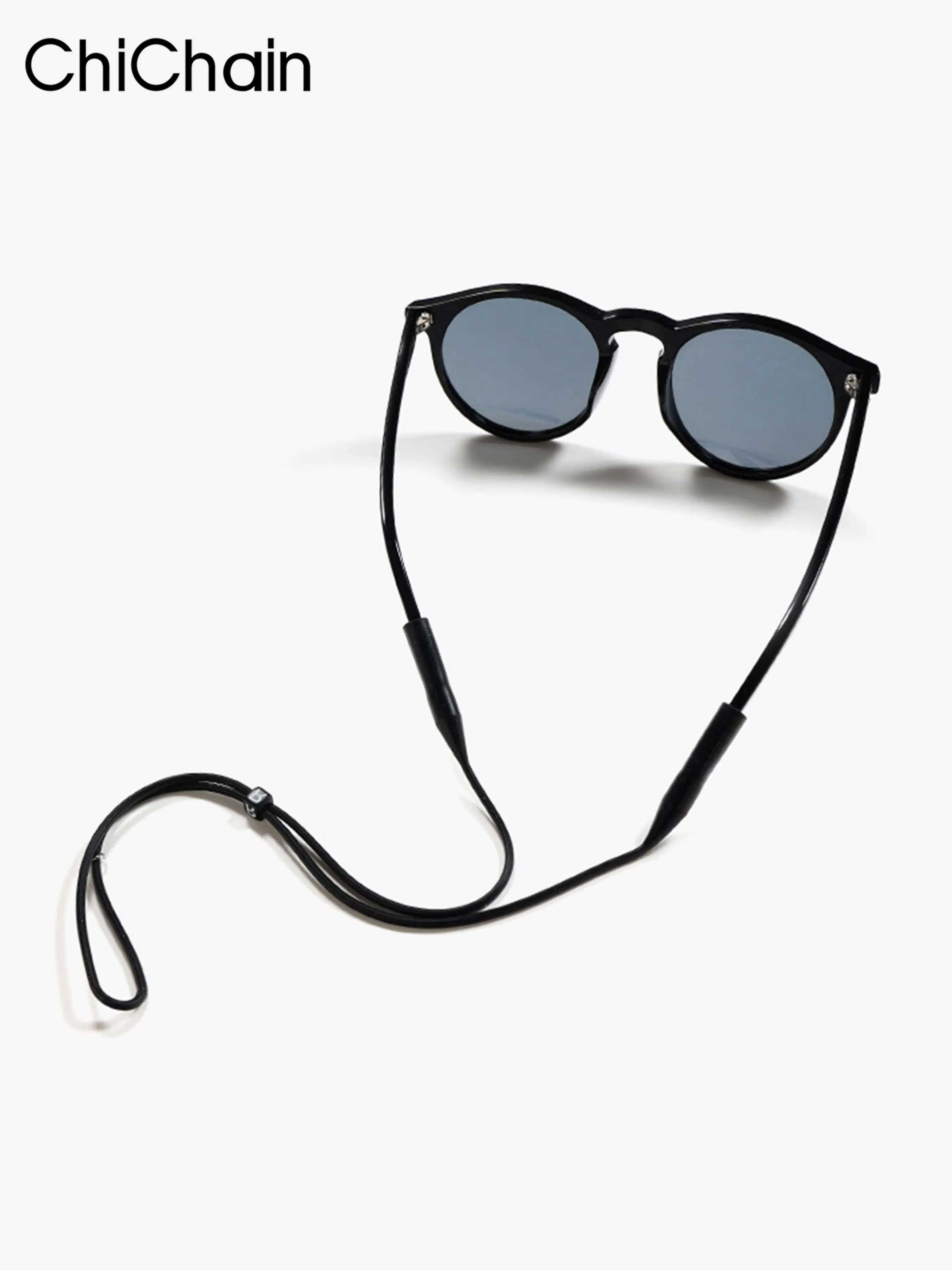 New Silicone Glasses Strap, Sports Glasses Holder, Neck Lanyard for Kids and Adults, Round Head Clip, Anti-Lose Glasses Cord