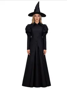 Women's Halloween Witch Elphaba Costume Role Play, Perfect for Holiday Occasions, Festive Party, Cute and Spooky Design