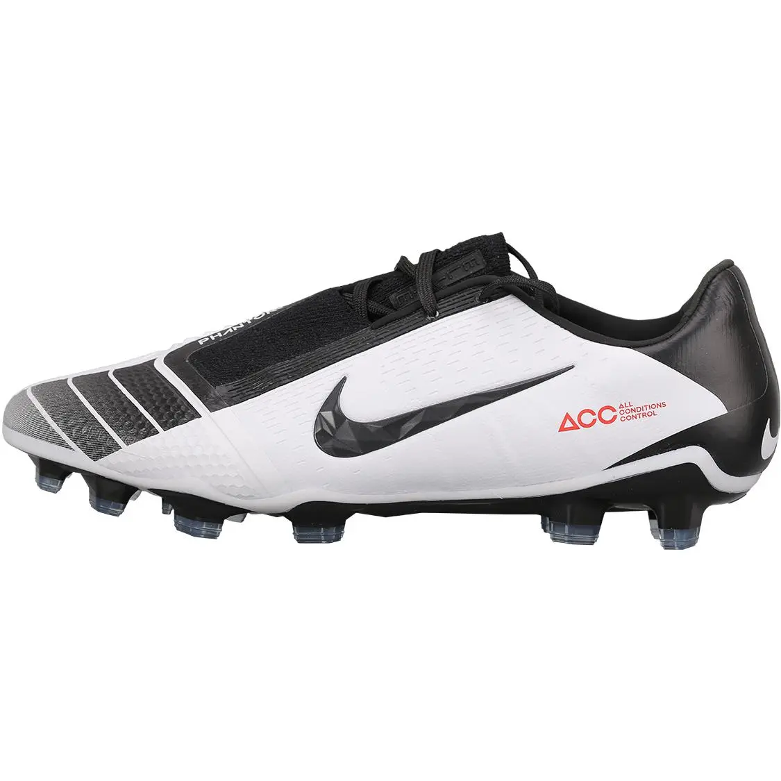 Nike Phantom Venom Elite FG White Black Versatile Comfort Soccer Cleats Men's AO7540-106