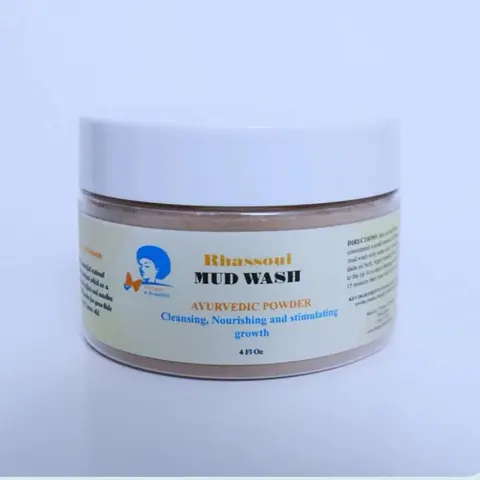 Kids shampoo powder made with mud and herbs. To clean to hair and detox the scalp. 4 oz container to mixte with Kids marabou oil and water Natural Extract Shampoo Hydrating Shampoo