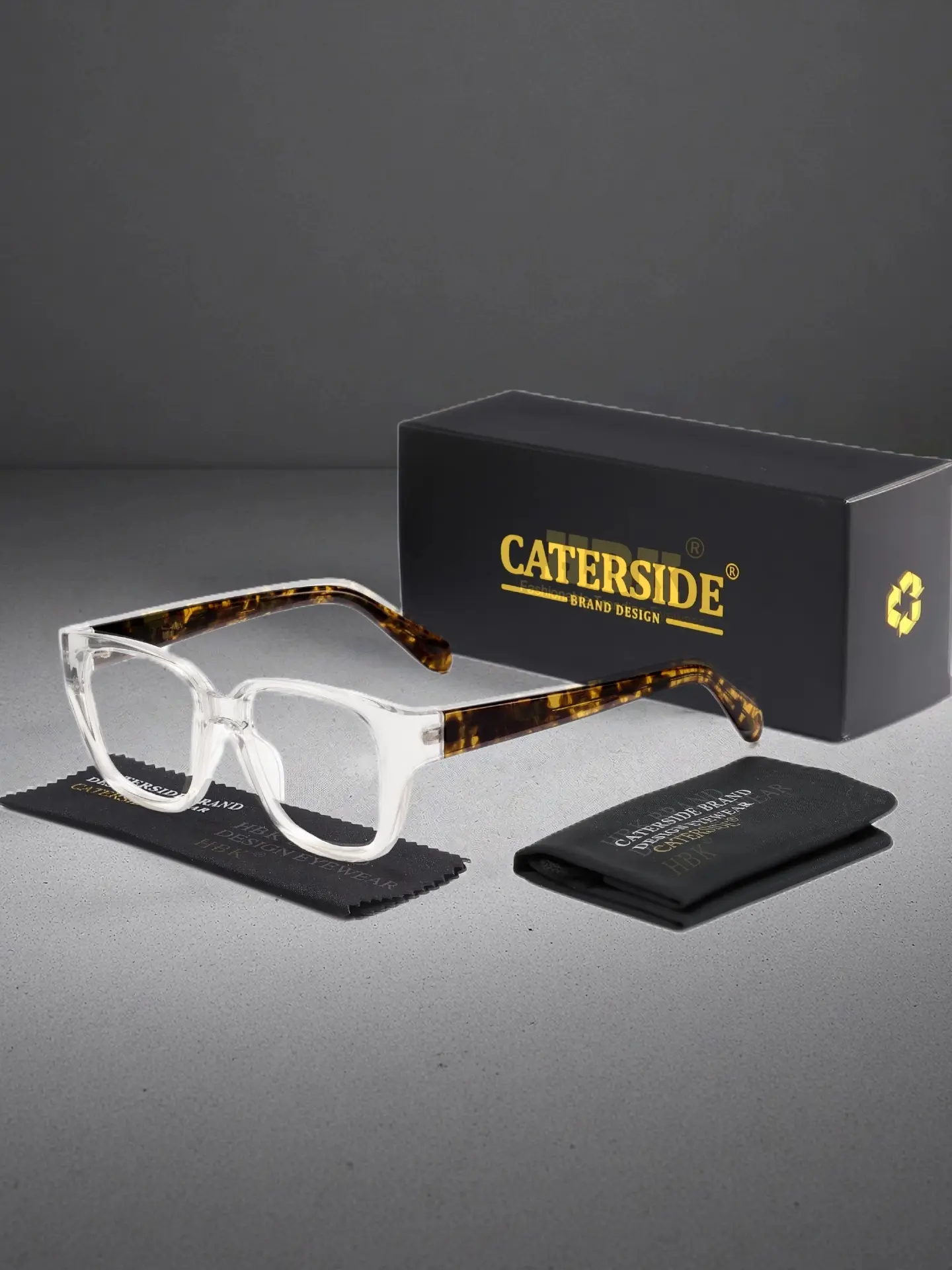 Street Style Retro Thick Frame Acetate Plain Glasses Personality Square Minimalist Design Unisex for Road Trip Hip Hop Music Festival Photography Prop