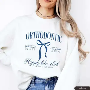 Orthodontic Assistant T-Shirt OR Sweatshirt , Orthodontist Short Sleeve , Orthodontic Assistant Grad t-shirt Gift Cotton Crewneck Fabric