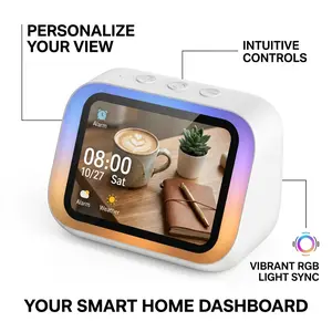 All-in-One Smart Bluetooth 5.4 Speaker, HD Touch Screen, Rich Hi-Fi Stereo, Electronic Photo Album with Voice Control Support