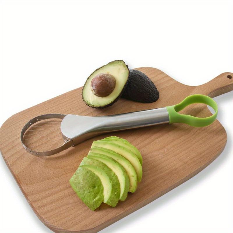 Department Store 1pc 2-in-1 Stainless Steel Avocado Slicer & Peeler  Multifunctional Kitchen Gadget, Ergonomic Handle, Dishwasher Safe, Cuts Peels Avocados, Mangoes, Dragon Fruit More, Culinary Accessory | Sleek Metallic Design Stainl