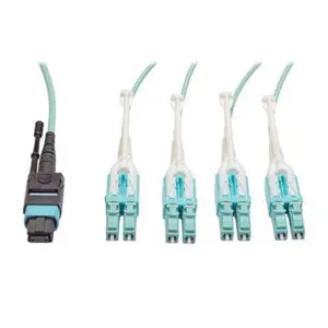 Tripp Lite N844-02M-8LC-PT Fan-out Cable Push and Pull Tab- Aqua- 2 m.