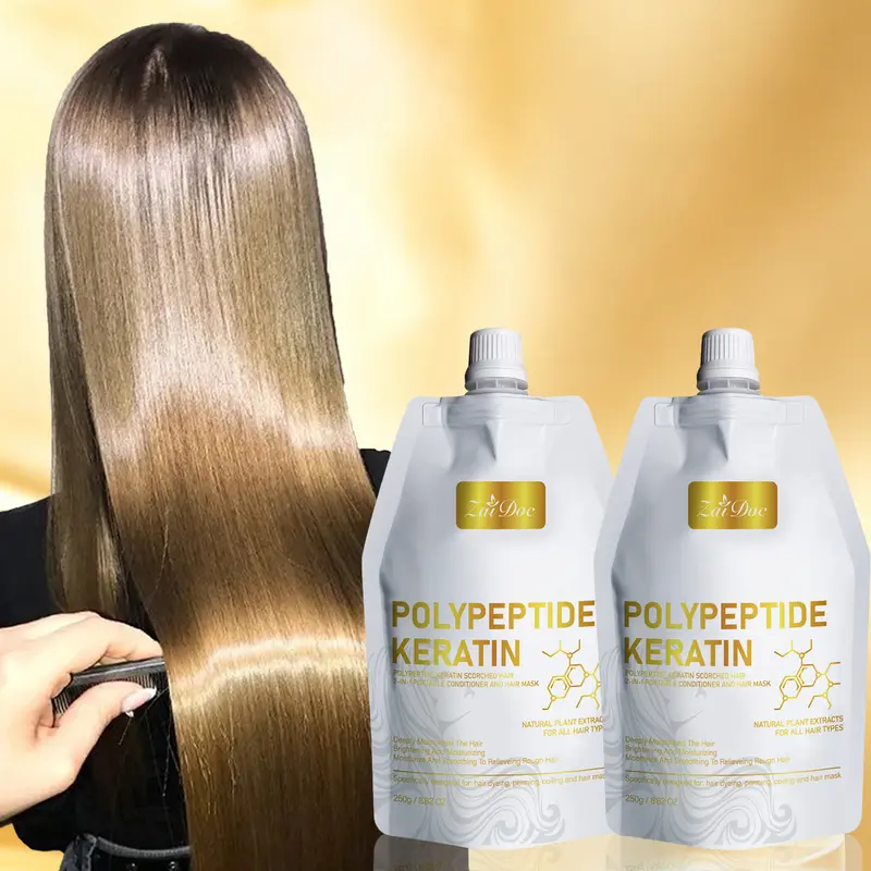 Polypeptide Keratin Hair Mask 250g - Daily Frizz-Restoring Moisturizer, Deep Repair Treatment to Hydrate Strands, Nourish, Boost Natural Shine, Enhance Softness & Texture for Healthier Hair