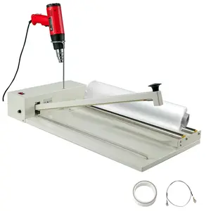 TikTokShopBlackFridayVEVOR 24" I-Bar Shrink Wrap Machine, 800W Shrink Wrap Sealer with Heat Gun, Shrink Film Shrink Wrap Sealer Compatible with PVC POF Film